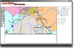 map county fe santa gis district services precincts displaying correlating commission districts five each service click