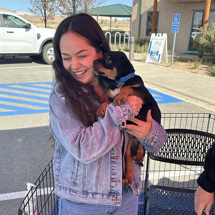 A Girl and Her Dog